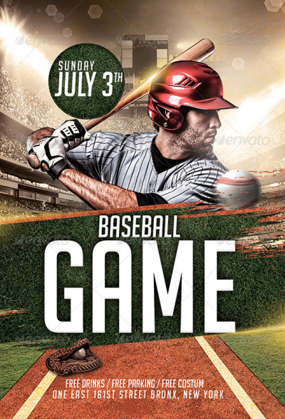 Baseball League Flyer Template