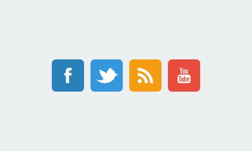 17 Flat Social Network Icons Images