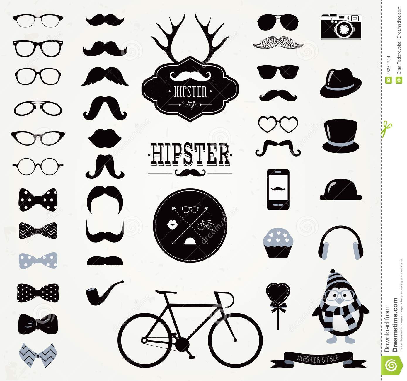 Black and White Hipster