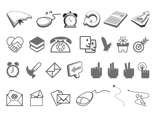 Black and White Icons Free Download
