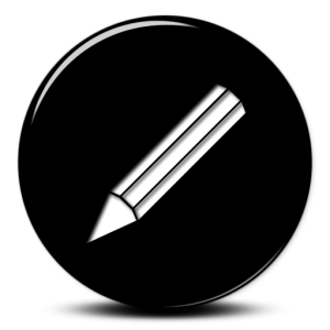 Black and White Pencil Icon