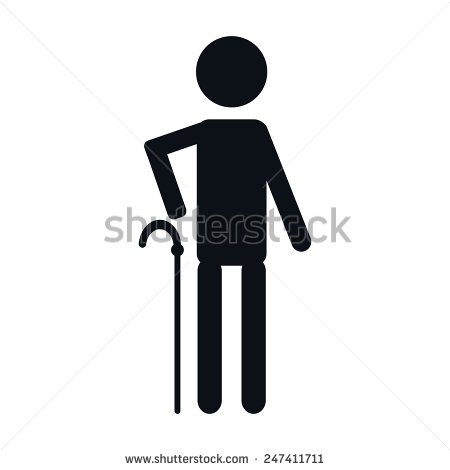 Black Person Walking Icon