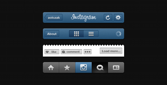 Blank Instagram Profile Template