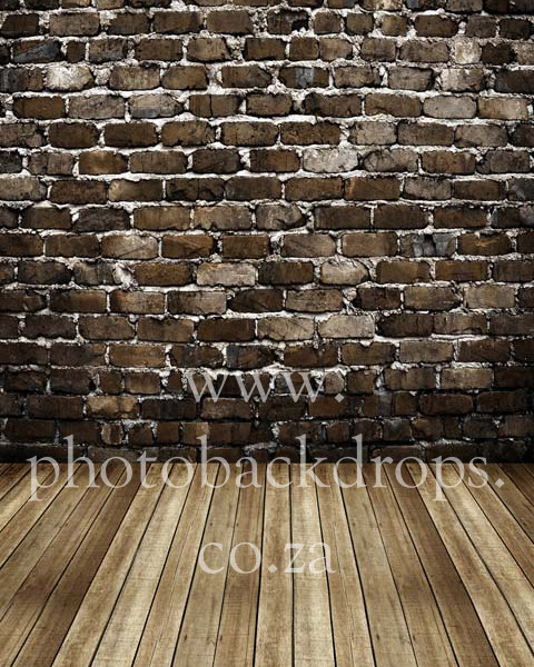 Brick Wall with Wooden Floor Brick Wall with Wooden Floor