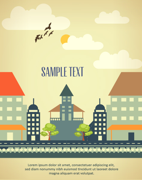 Cartoon City Vector