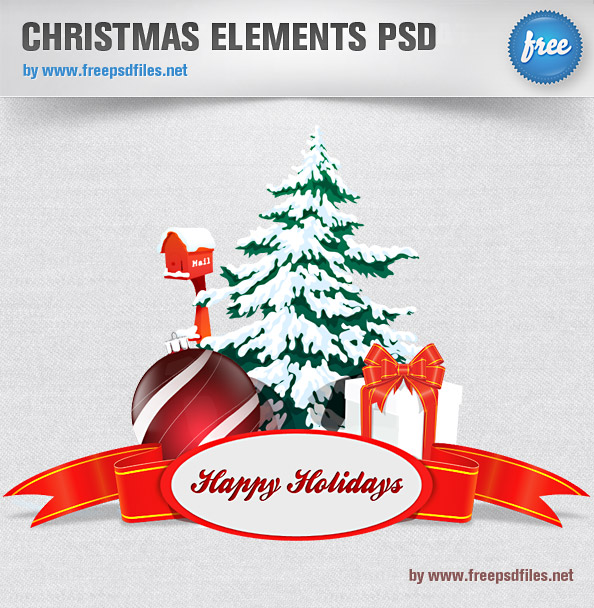 Christmas PSD Elements Christmas PSD Elements