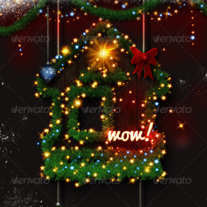 Christmas Tree Borders for Photoshop
