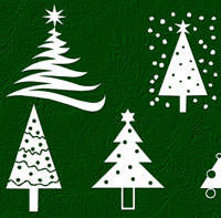 Christmas Tree Photoshop Brushes