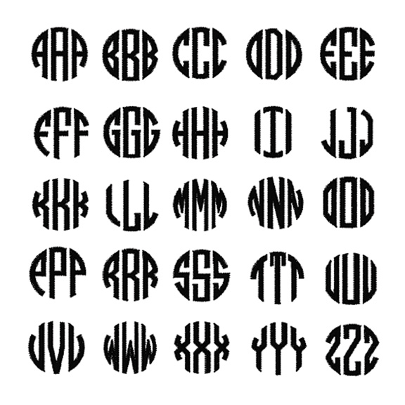 Circle Block Monogram Font Free Circle Block Monogram Font Free