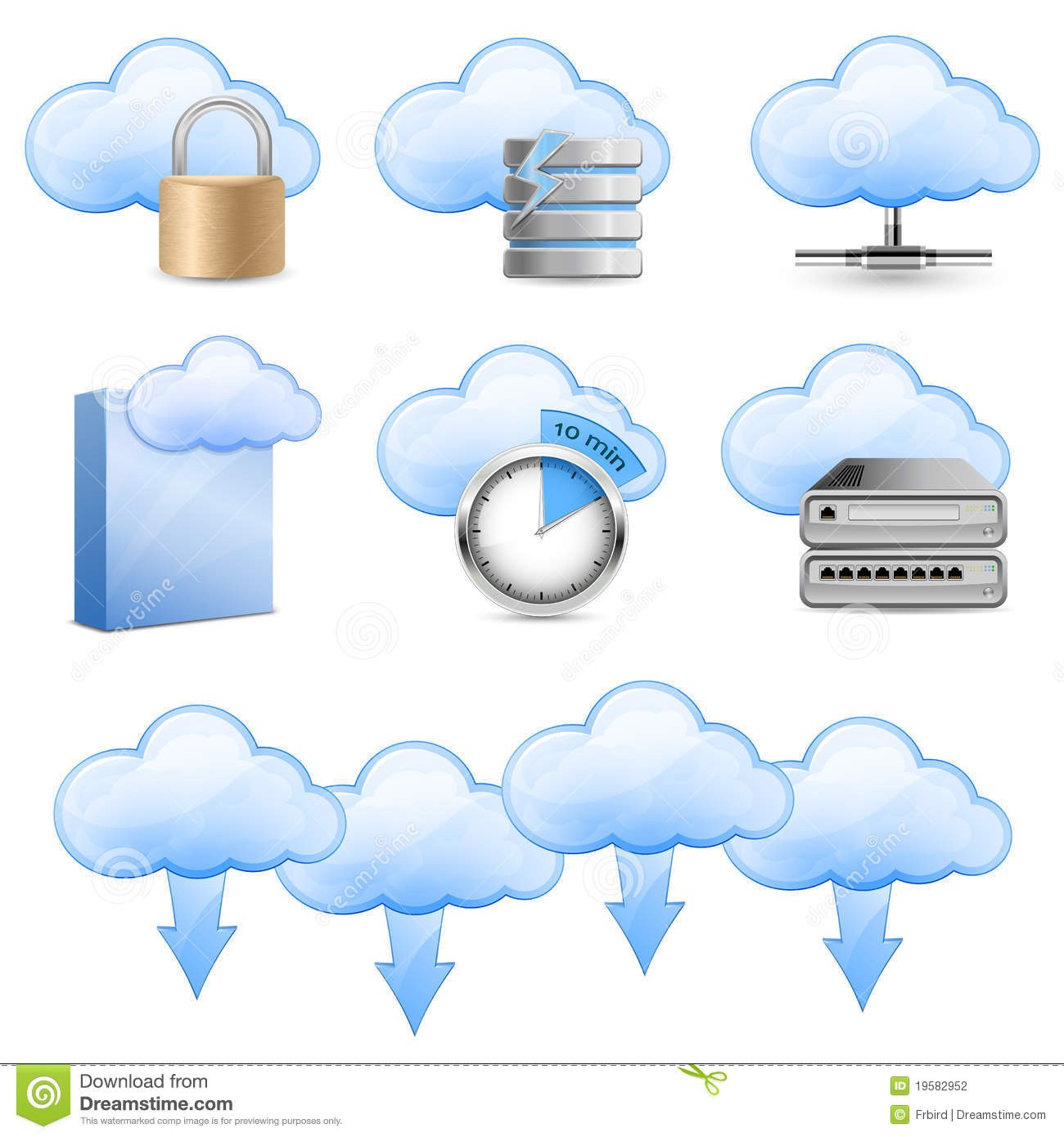 Cloud Hosting Icon