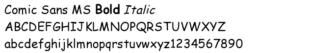 Comic Sans MS Font Comic Sans MS Font