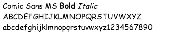 Comic Sans MS Font