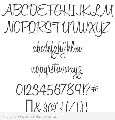Cool Writing Fonts Alphabet