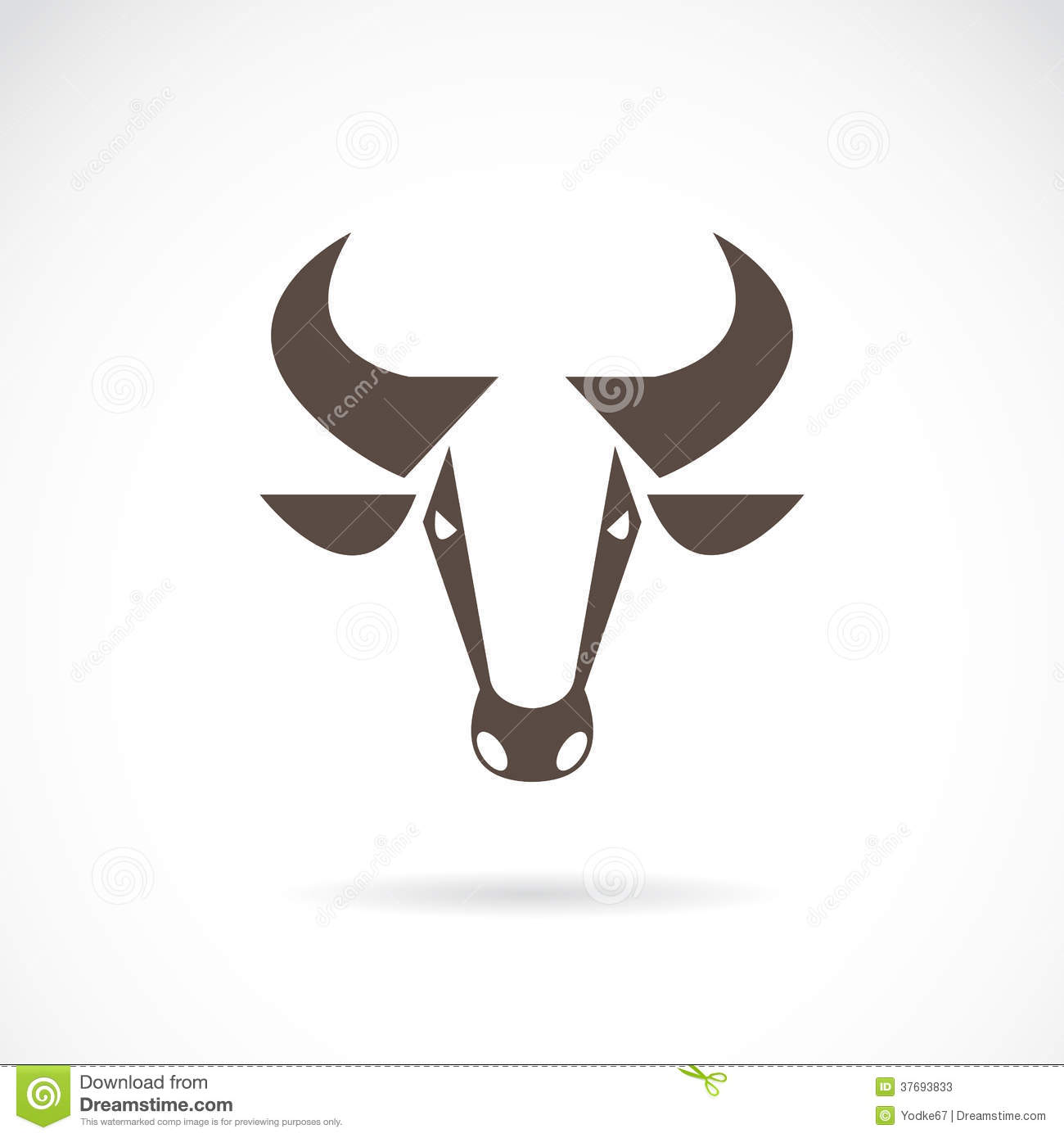 Cow Head Vector