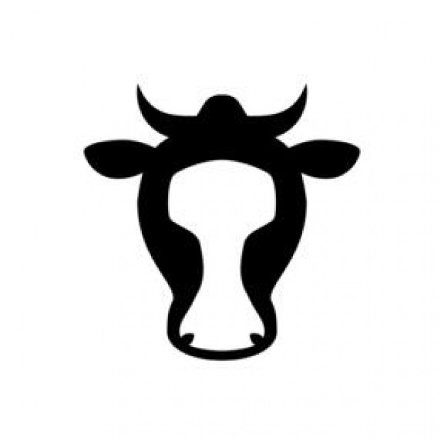 Cow Head Vector