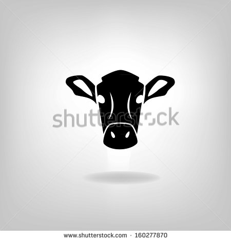 Cow Head Vector