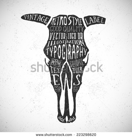 Cow Skull Vector Art