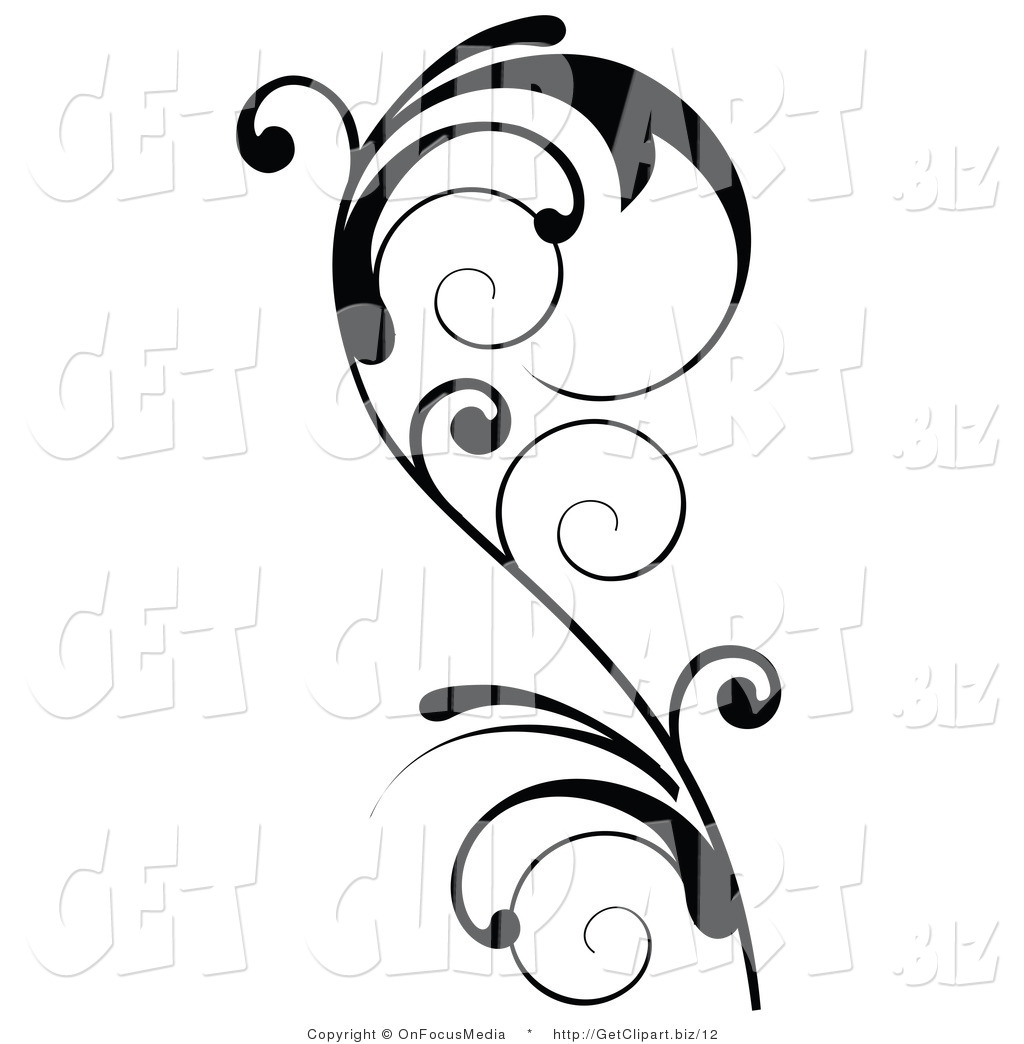 Curly Designs Clip Art