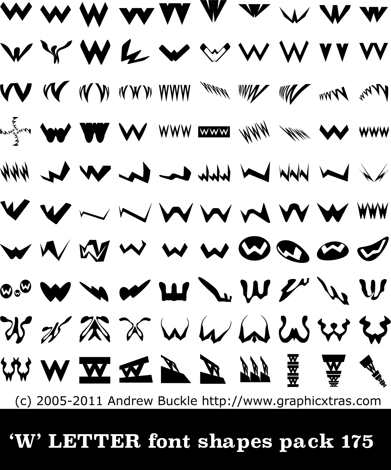 12 Letter W Fonts Images