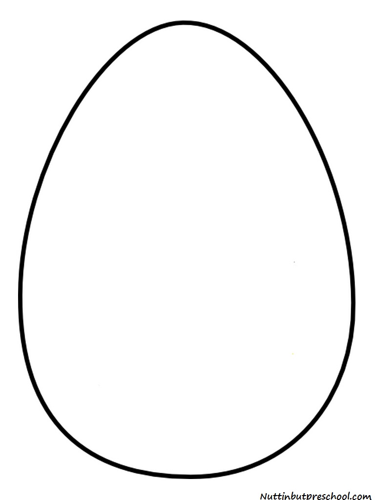 Easter Egg Template Printable