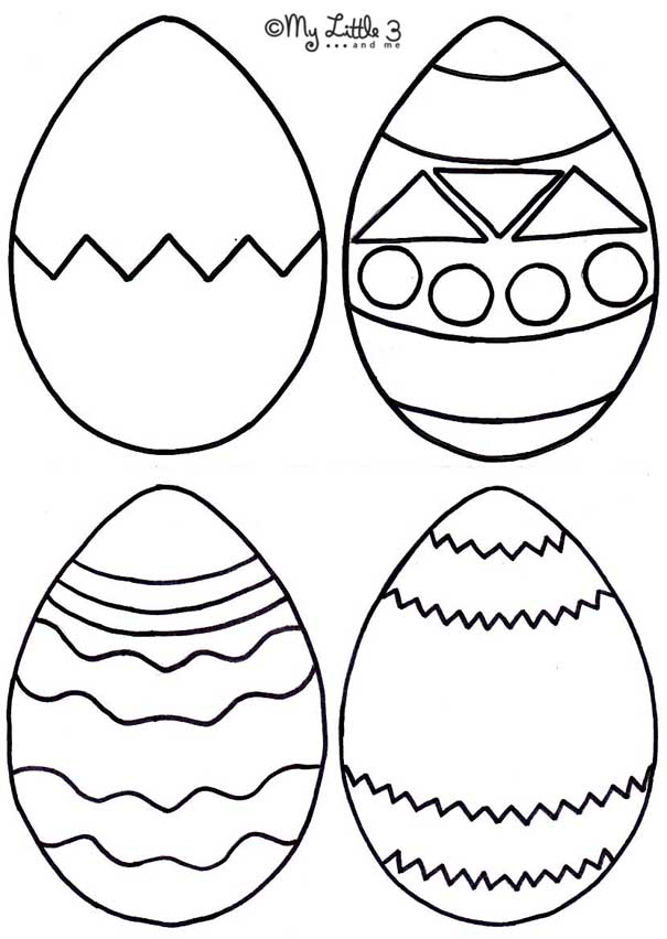 Easter Egg Template Printable