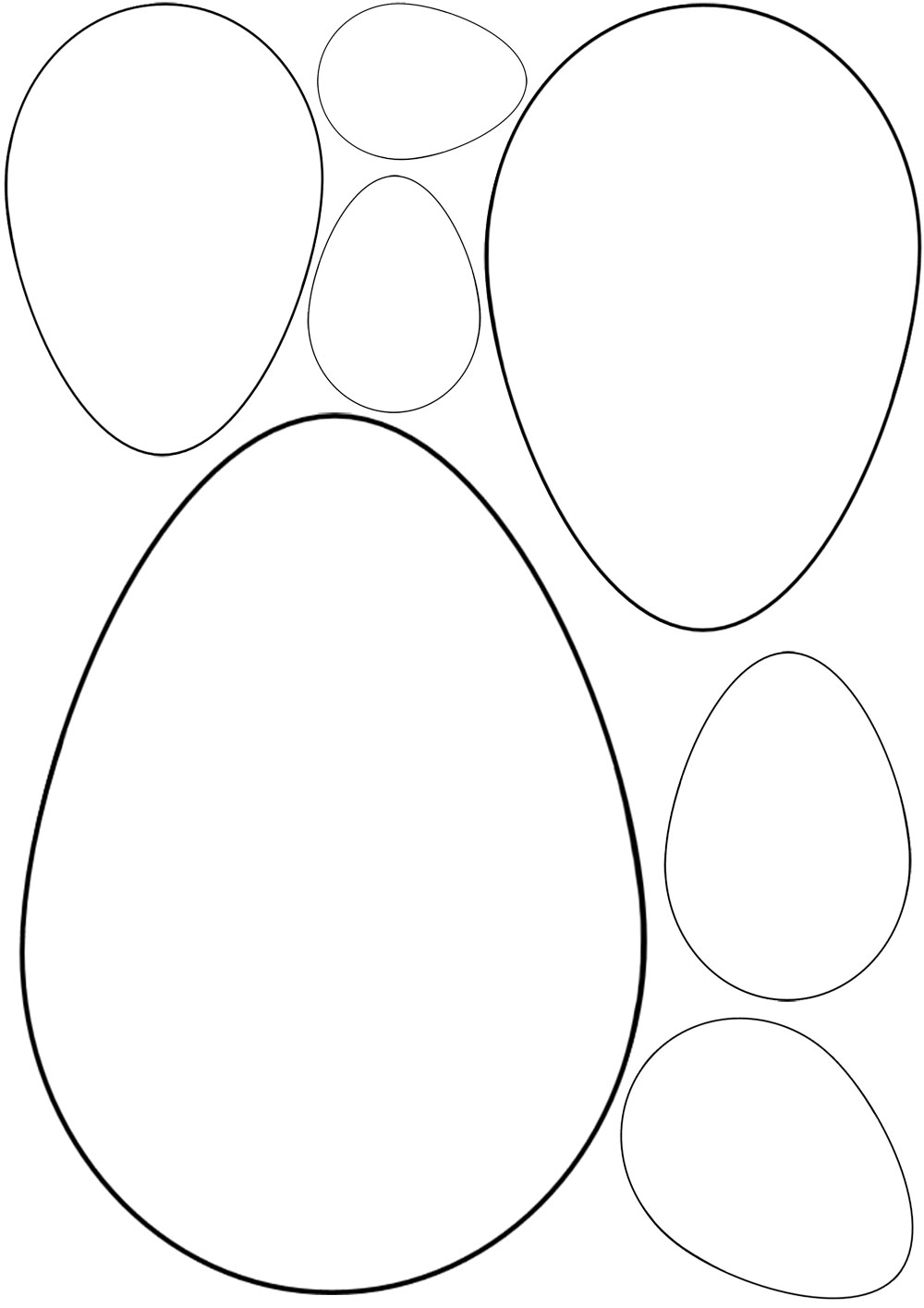 Easter Egg Template Printable