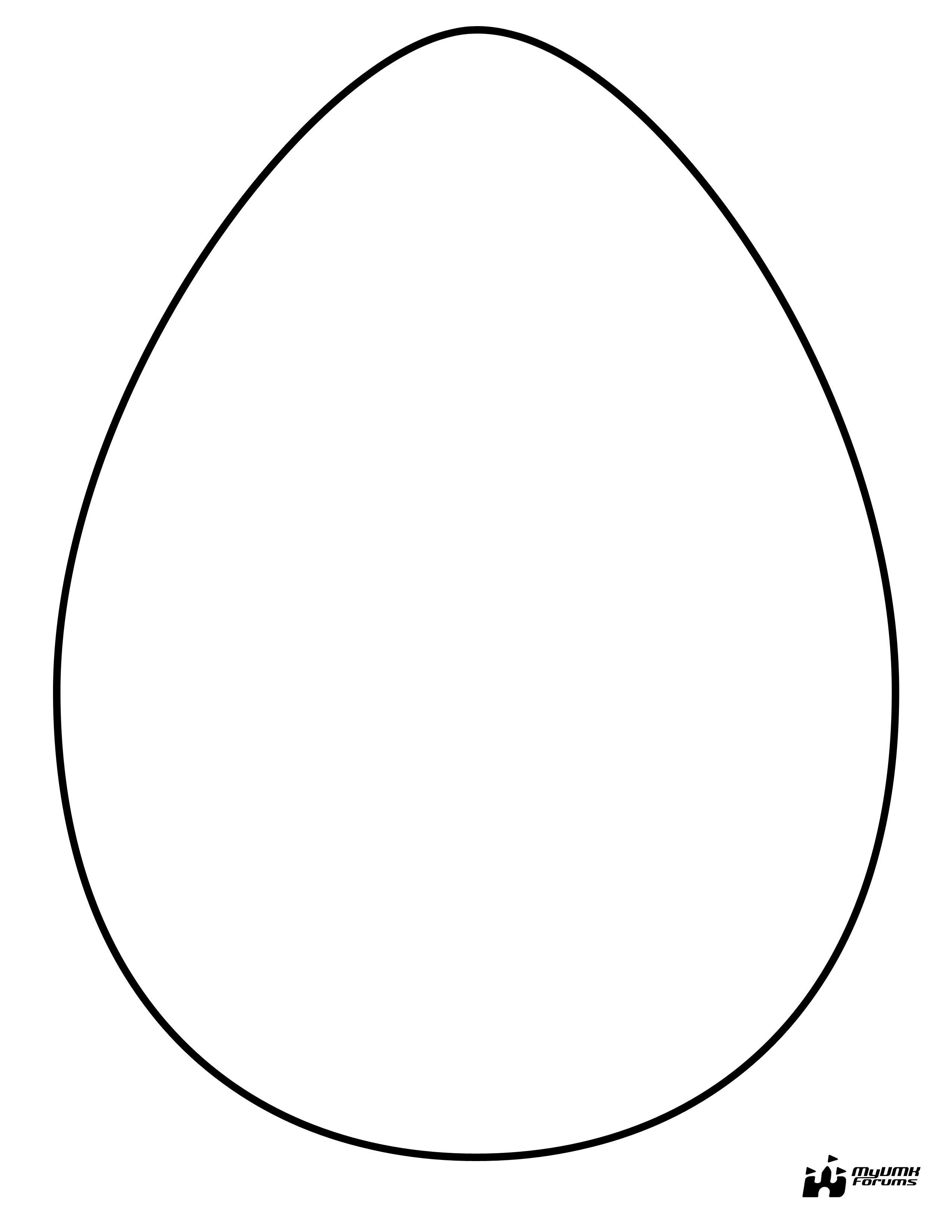 Easter Egg Template Easter Egg Template