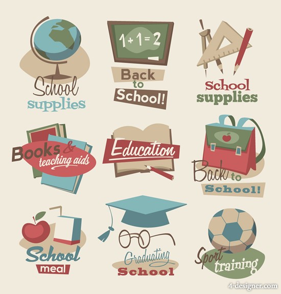 Education Icons Vector Free