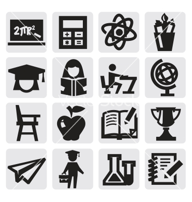 Education Icons Vector Free