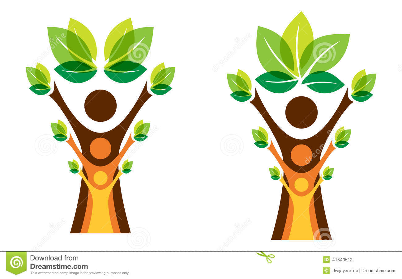Family Clip Art Growing Trees