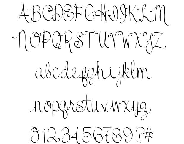 Fancy Cursive Fonts