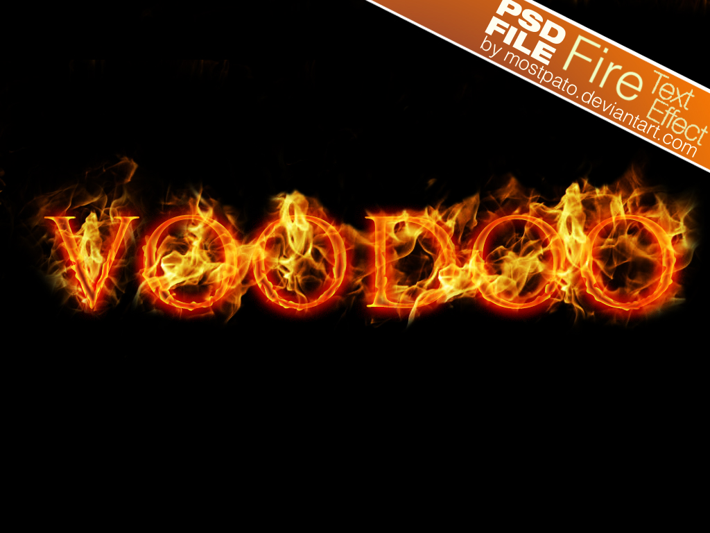 Fire Text Effect Photoshop