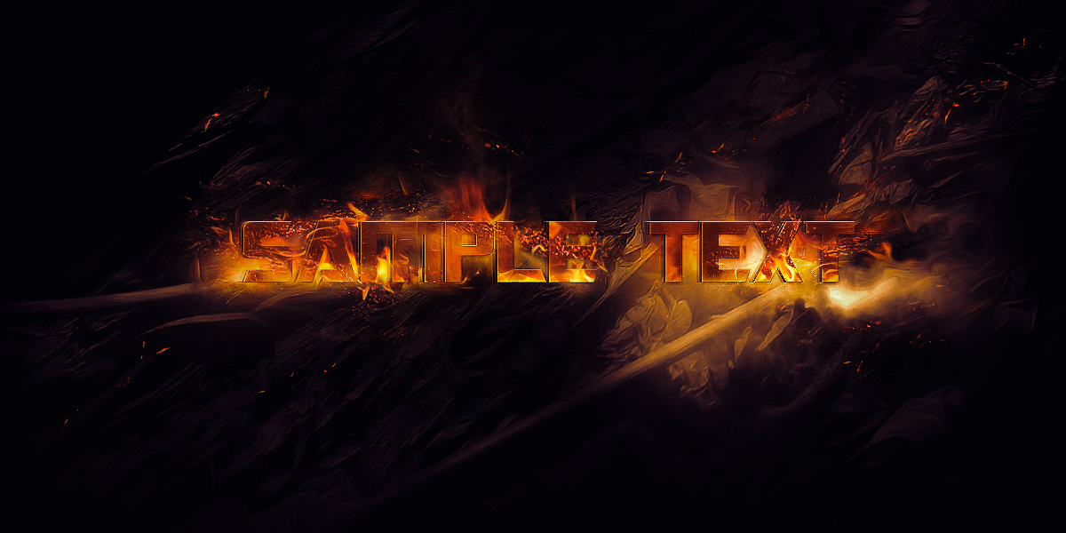 Fire Text Effect Photoshop