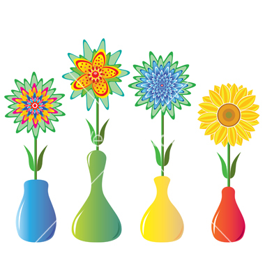 9 Roses In Vase Vector Images