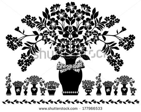 Flower Vase Vector