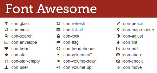 Font Awesome Icons