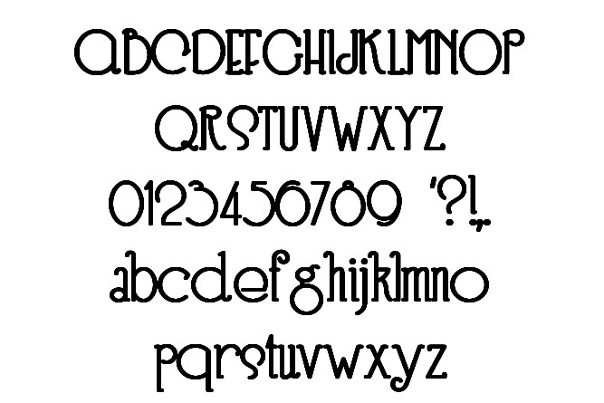Font Pirate Alphabet Letters