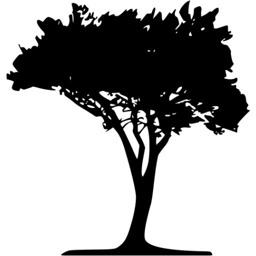 Free Black and White Tree Icon