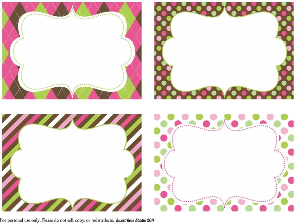 Fancy Labels Printable Free