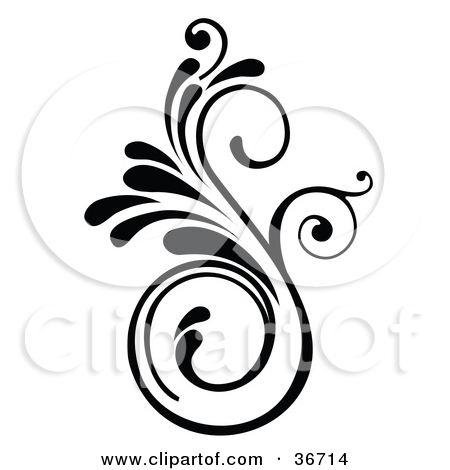 Free Clip Art Black and White Accent Design