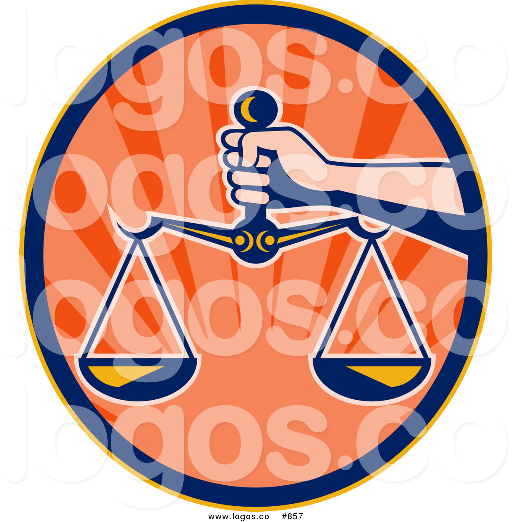 Free Clip Art Scales of Justice Logo