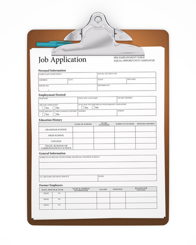 Free Employment Application Forms