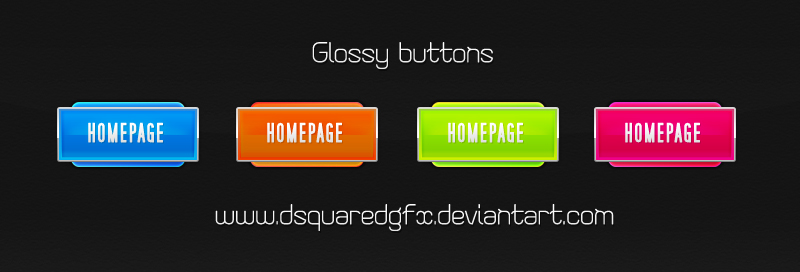 Free Glossy Button PSD