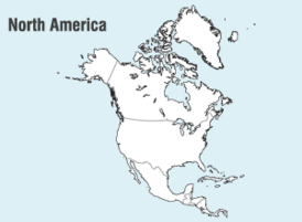 Free Map North America