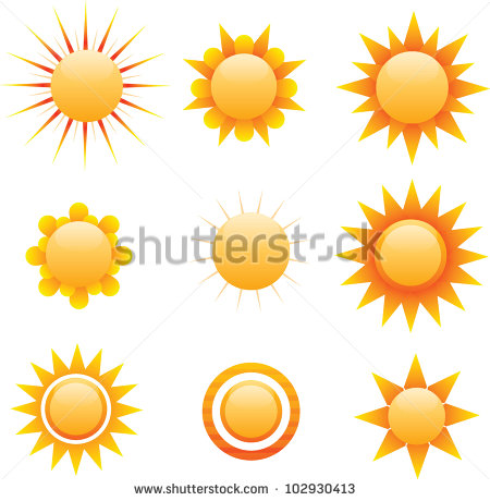 Free Vector Half Sun