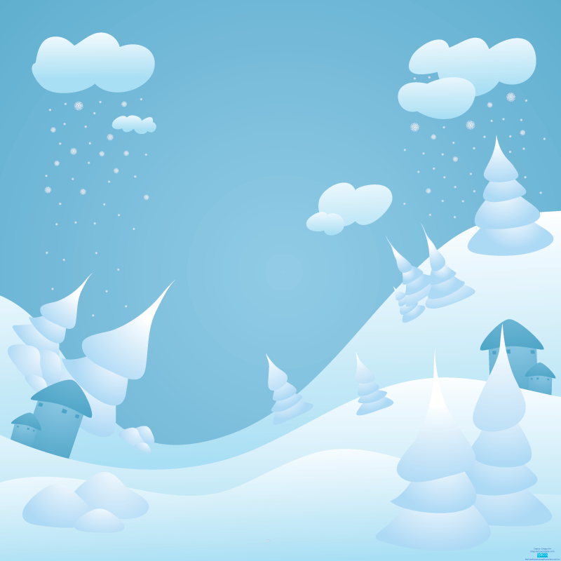 Free Vector Snow Landscape