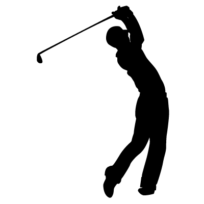 Golf Silhouette Clip Art Vector