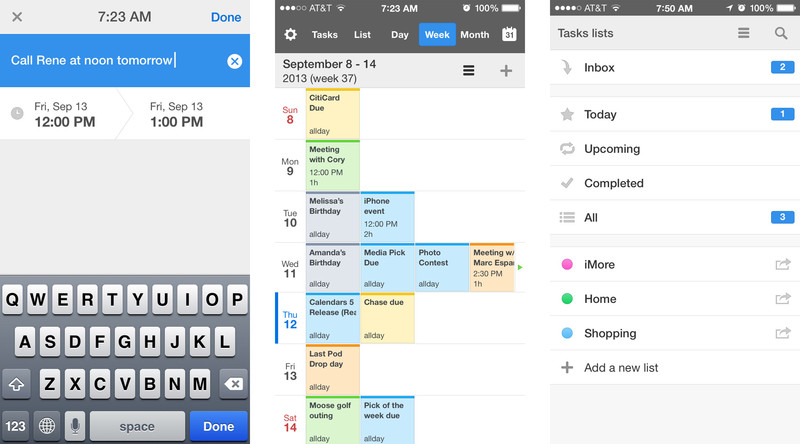 Google Calendar App iPhone