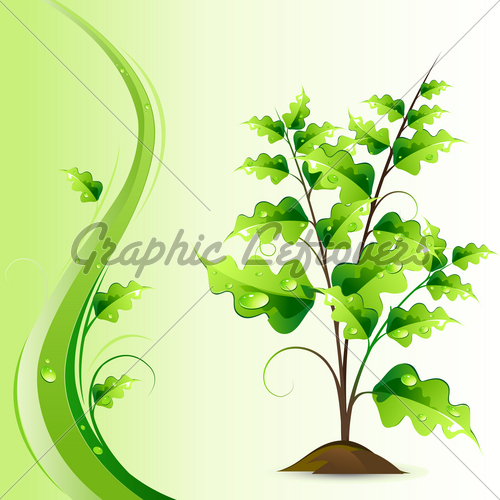 Growing Tree Graphic Illustration