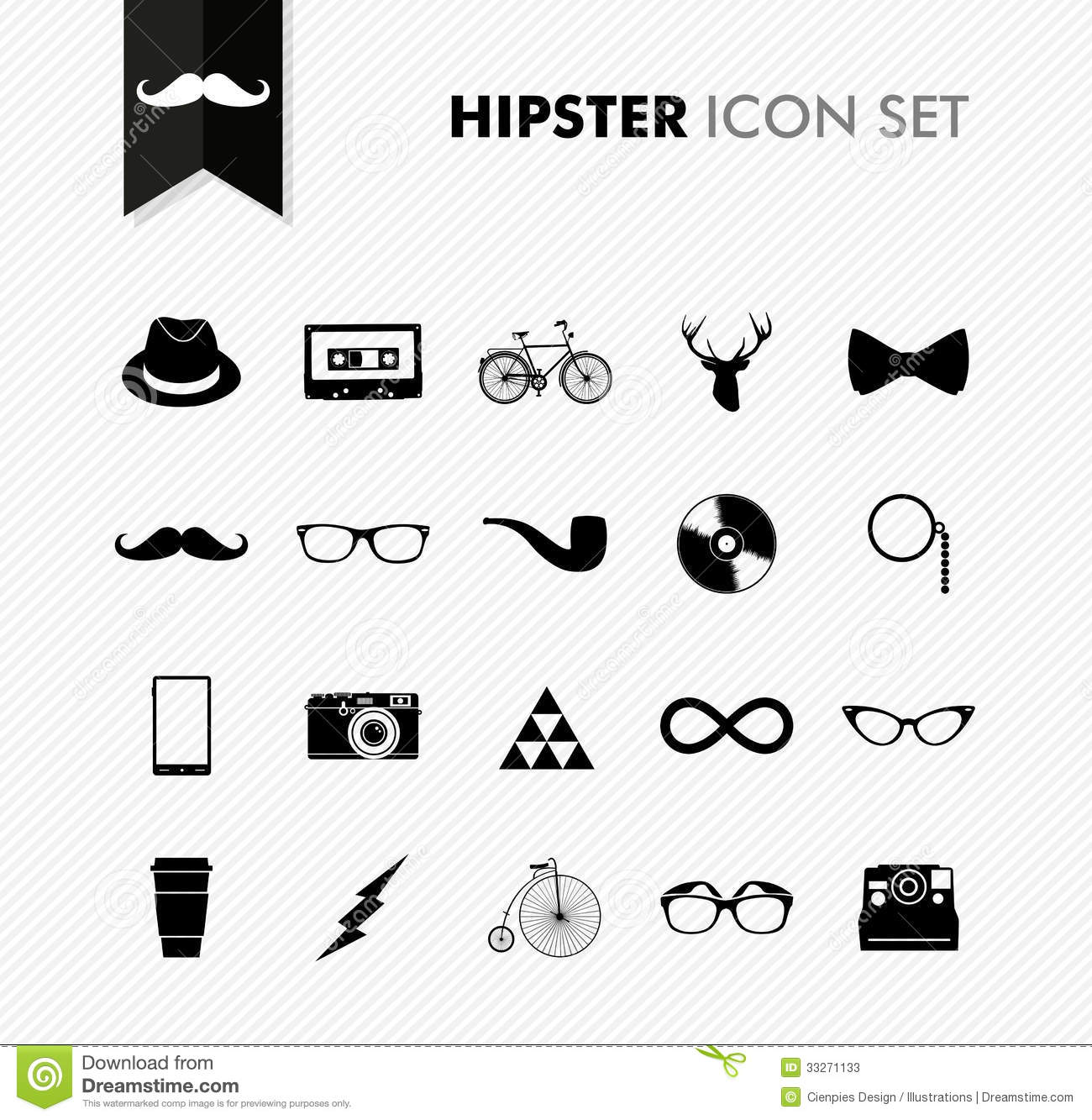 Hipster Vintage Camera Icon Vectors